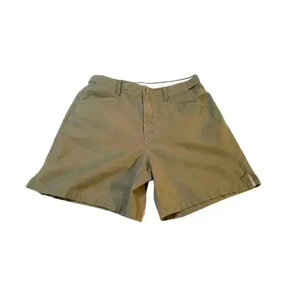 Columbia Shorts Women 10 Brown Outdoor Hiking Summer Casual Classic Adjust Waist